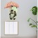 The plastic sticker glows in the dark on the switch "Panda with an umbrella and a mug" 10x12 cm