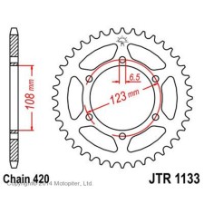 Звезда ведомая JT sprockets 1133.53, цепь 420, 53 зубья