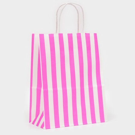 Crafts, pink, "stripes", 27 x 21 x 11 cm-1