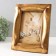 Polystone photo frame 13x18 cm "wave" gold 19.8x3x24.4 cm