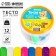 Modeling dough, 12 colors 15 g with 1 mold in a bucket