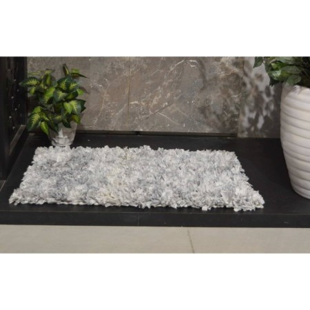Bathroom rug, size 50x70 cm, gray color