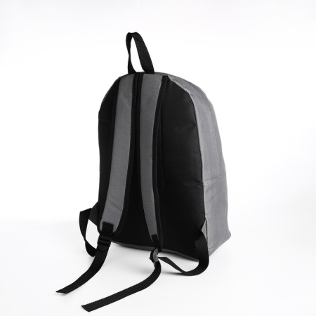 Youth backpack from lightning textiles, external pocket, gray color-3