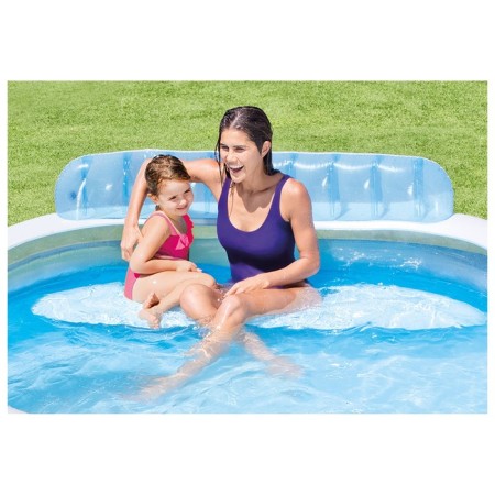 Inflatable pool with a headrest, 229 x 218 x 79 cm, from 3 years old, 57190np intex-4