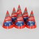 Paper cap “Happy Birthday!”, Call, set 6 pcs., 16 cm