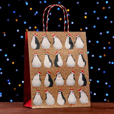 Gift packet "Penguins" 26 x 32 x 12 cm-2