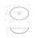 ABBER KRISTALL AT2802VESUVANIAN sink, invoice, 500x350x150 mm, transparent, olive