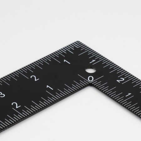 Ruler square, 20 × 30 cm, s = 1.4 cm, black color-2