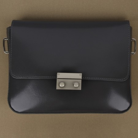 Bag's fastener, 4 × 2.8 cm, pearl silver color-4