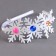 Carnival rim "snowflakes" with rhinestones