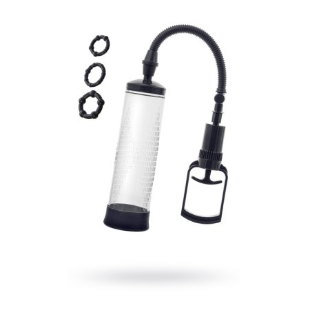 Sexus men erection penis, vacuum, ABS plastic, black, 23 cm