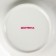 Porcelain plate for a paste of the ORGANIC GOLD, 150 ml, D = 21 cm, white color
