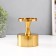 Summary Metal for 1 candle d = 7.5 cm "Aessio" gold 9x9x12 cm