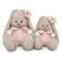 Soft toy "Bunny Mi", in the sleeping overalls, 18 cm