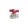 Ballic Aquasfera Euro 1002-03, 1 ", PN 25, internal thread, butterfly, brass, nickel