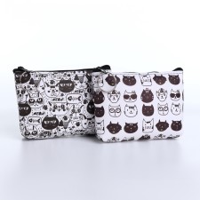 Monetnik's wallet with a zipper, color mix