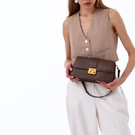 Female bag Textura, average size, khaki color-10