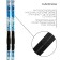Ski kit: plastic skis 180 cm with a notch, fiberglass sticks 140 cm, SNS mounts, MIX color