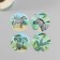 Sticker Paper "Zebra" embossing silver d = 3.8 cm 252 pcs in the roll