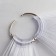 Palette for varnishes on a ring, 50 nails, oval shape, transparent color