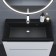 Sink uperwood Classic Quartz 80 cm, quartz, black matte, coal