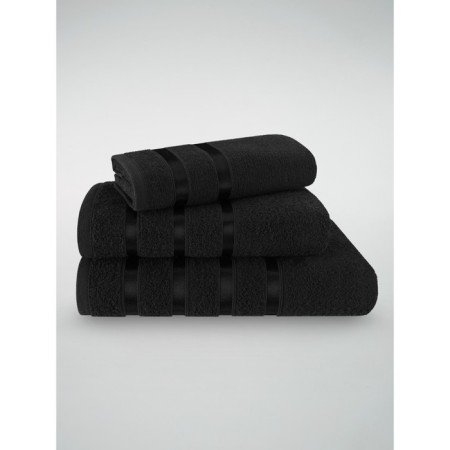 Set of terry towels Black, size 30x50 cm, 50x90 cm, 70x140 cm-6