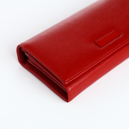 Women's wallet on magnets, burgundy color-2