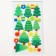Stickers from felt "Christmas trees", 11 x 18.5 cm, 22 pcs