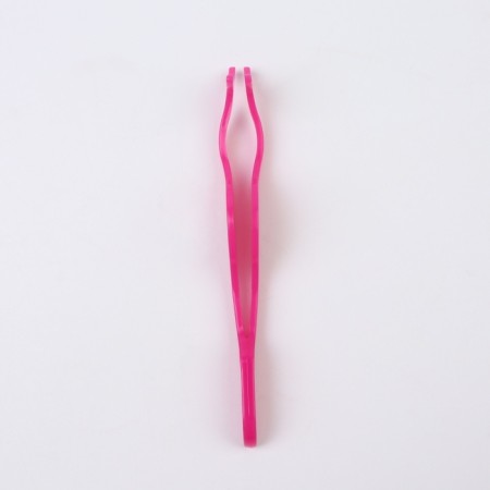 Pinzet for overhead eyelashes, 10.8 × 1.8 cm, pink color-6