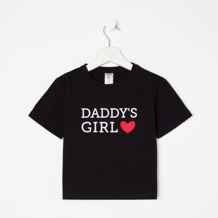 T-shirt Children's KAFTAN "Daddy’s Girl" R.34 (122-128), black-5