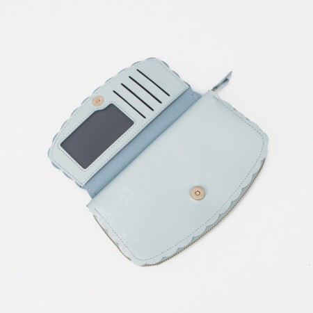 Women's wallet with lightning, blue color-3