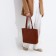 Shopper bag on magnet, brown color