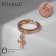 Ring "Cross" with inscriptions, color gold, dimensionless