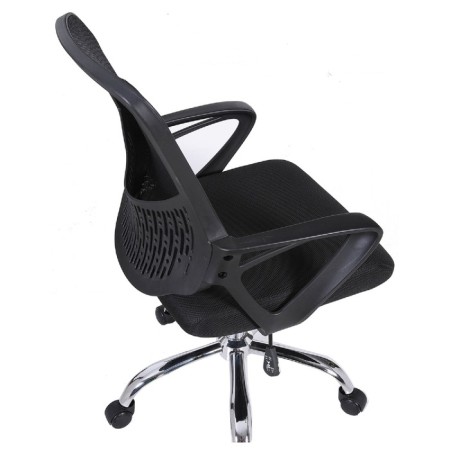 Brabix chair "Next MG-318", with armrests, chrome, black-8