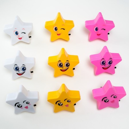 Night Plastic LED "Star" mix 8x8x2.5 cm Risalux