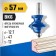 Clester's milling gall 28717-57, curly No. 6, shank d = 12 mm, 57 x 47.6 mm