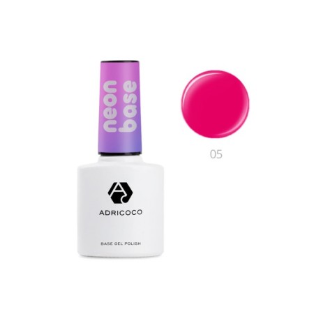 Color base Adricoco Neon Base, No. 05 Wild cherries, 8 ml