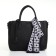 Bag Textura, 25*7*21, OD with zipper, regure belt, black