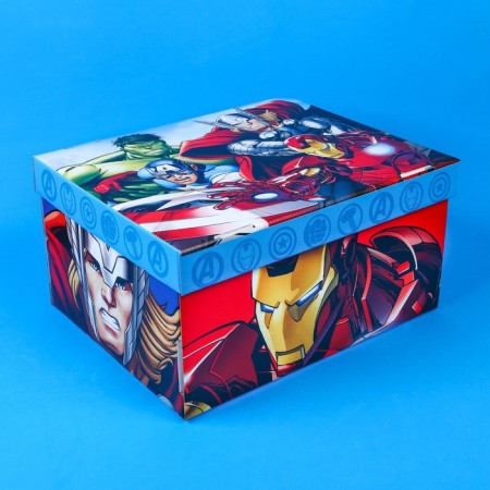 Gift box with a lid, folding, 31x25.5x16 cm, Avengers-5