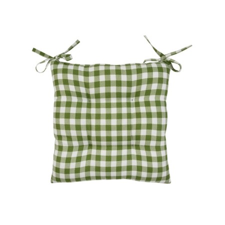 Green Check chair, size 40x40 cm, green color-1