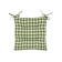 Green Check chair, size 40x40 cm, green color