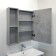Mirror Closher Comforty Oslo 60 for the bathroom, color is bright concrete