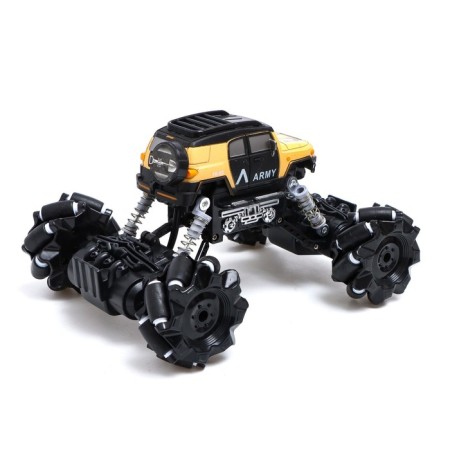 Radio -controlled “Army” jeep, 4WD, drift, works on the battery, sand color-2