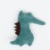 A toy for cats with cat mint "crocodile", 10 cm, green
