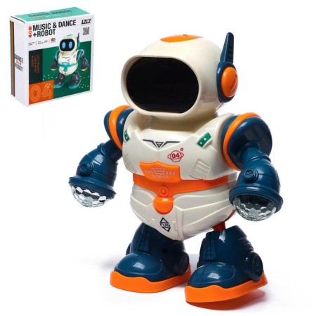 The Robot "Eyewest", light and sound effects, works from batteries, mix
