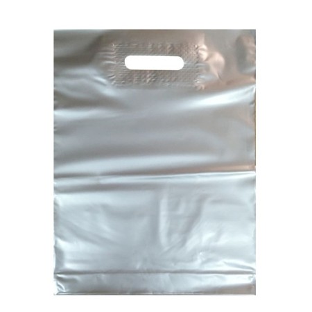 Polyethylene package with a cut pen, silver 40-50 cm, 60 μm