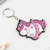 Key keychain wooden "Unicorn Ballerina" 6.1 x 6 cm