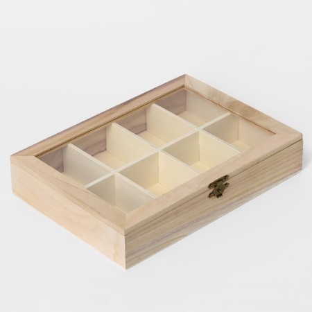 Box for storing tea bags "Ahmadabad", 8 cells, 24.8 × 18 × 4.8 cm-1