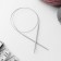 The knitting needles are circular, for knitting, with Teflon coating, with a metal cable, D = 4 mm, 14/80 cm