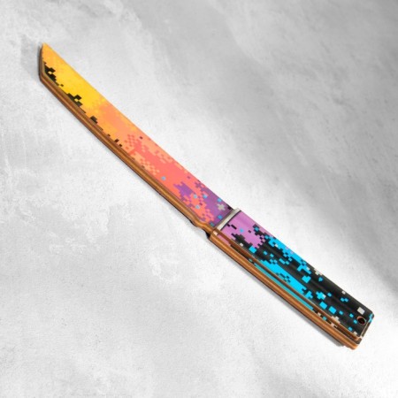 Wooden souvenir "Tanto knife" Pixel-1